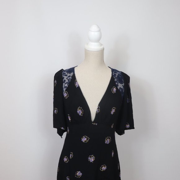 Free People Mockingbird Embroidered Mesh Dress, 6 - Picture 4 of 7